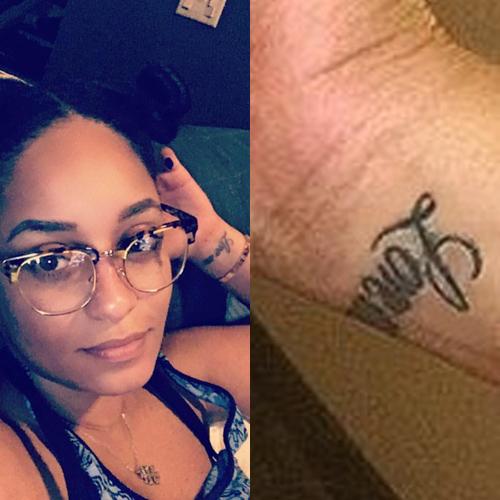 tahiry jose love me wrist tattoo