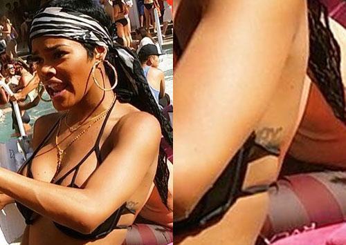 teyana taylor side tattoo