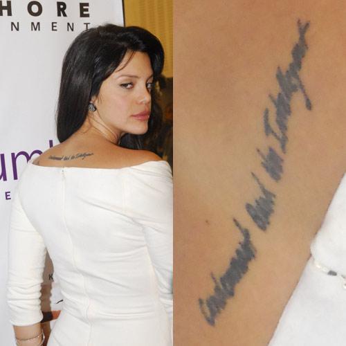 vanessa ferlito upper back latin tattoo