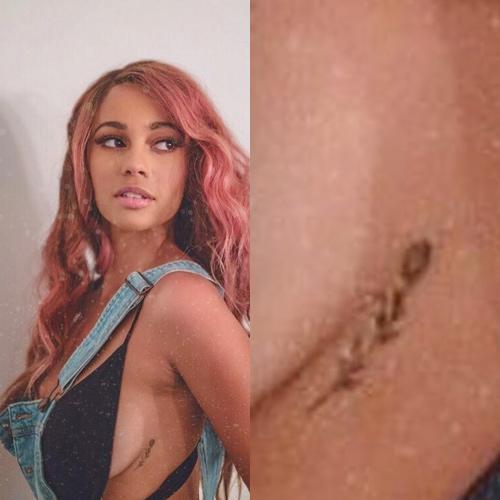 vanessa morgan side tattoo