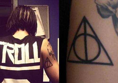 yasmine yousaf deathly hallows tattoo