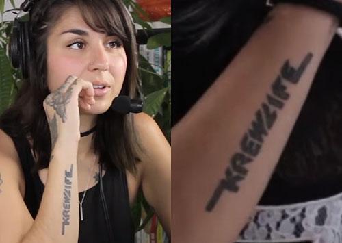 yasmine yousaf krewlife tattoo