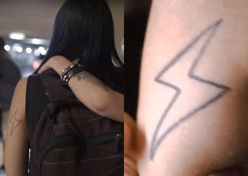 yasmine yousaf lightning bolt tattoo