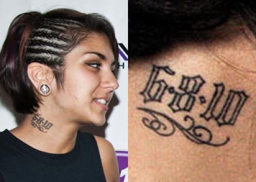 yasmine yousaf neck tattoo