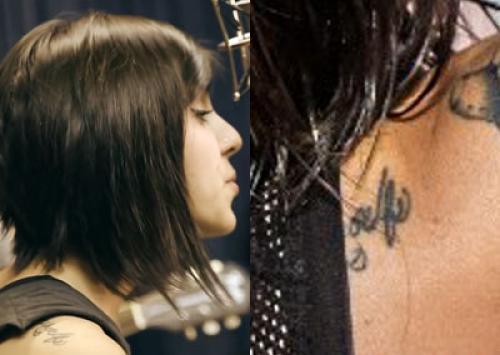 yasmine yousaf shoulder tattoo