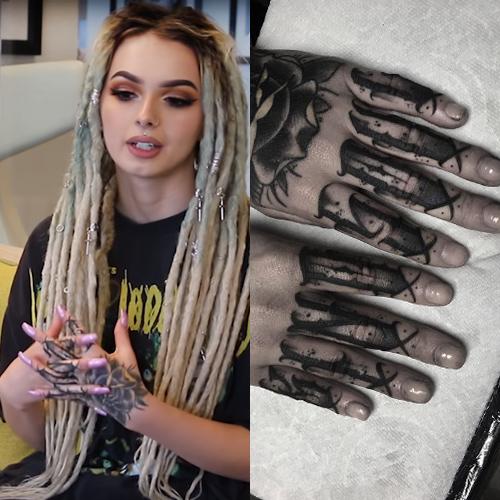 zhavia ward kind soul fingers tattoo