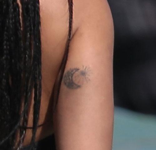 zoe kravitz moon arm tattoo